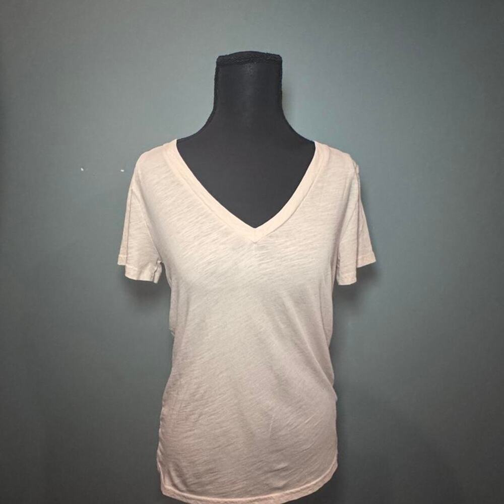 Jcrew cream/off white v neck tee
